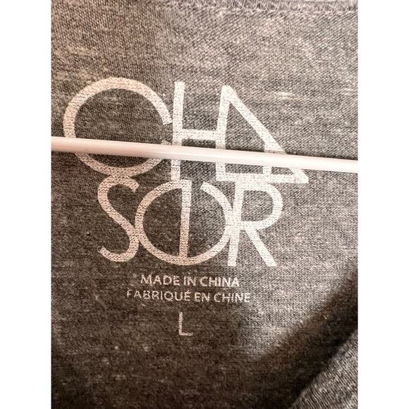 Chaser Tequila Time Gray Short Sleeve Graphic Crewneck T-Shirt Size Large NWT - Picture 4 of 8